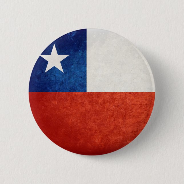 Flag of Chile 2 Inch Round Button (Front)