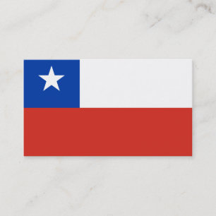 Flag of Chile business cards