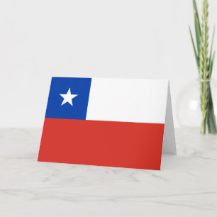 Flag of Chile Card