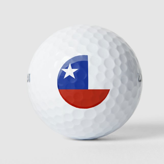 Flag of Chile Golf Balls (Front)
