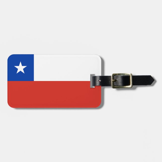 Flag of Chile Luggage Tag (Front Horizontal)