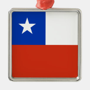 Flag of Chile Metal Ornament