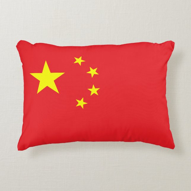 Flag of China Accent Pillow (Front)