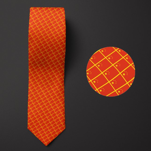 Flag of China Pattern Tie (Creator Uploaded)