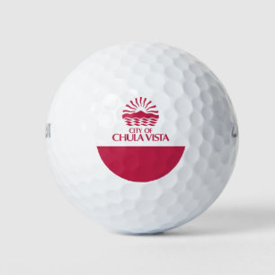 Flag of Chula Vista (California) Golf Balls