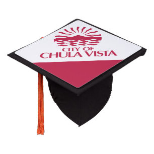 Flag of Chula Vista, California Graduation Cap Topper