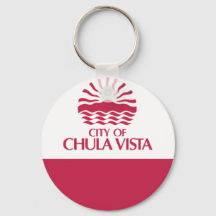 Flag of Chula Vista, California Keychain