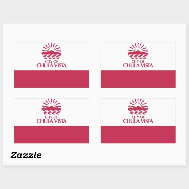 Flag of Chula Vista, California Sticker (Sheet)
