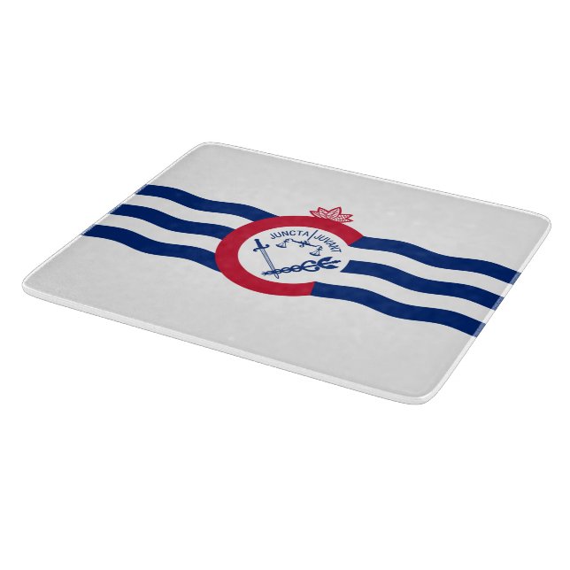 Flag of Cincinnati (Ohio) Cutting Board (Corner)