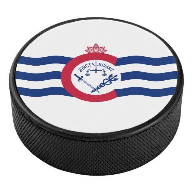 Flag of Cincinnati, Ohio Hockey Puck (3/4/2016 12:00:00 AM)