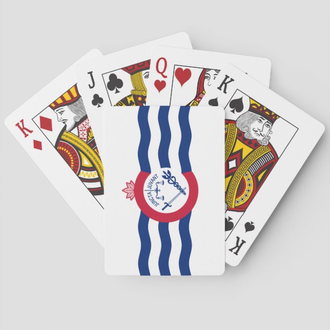 Flag of Cincinnati (Ohio) Playing Cards (Back)