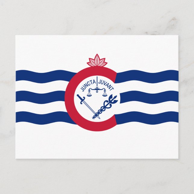 Flag of Cincinnati, Ohio Postcard (Front)
