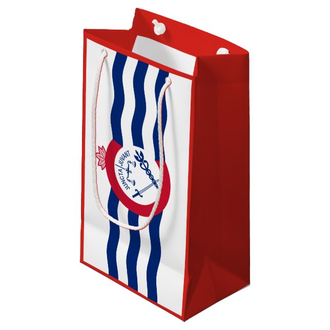 Flag of Cincinnati, Ohio Small Gift Bag (Front Angled)