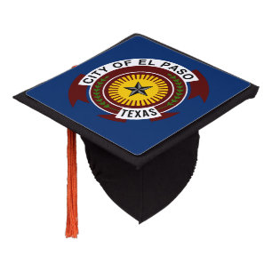 Flag of City of El Paso, Texas Graduation Cap Topper