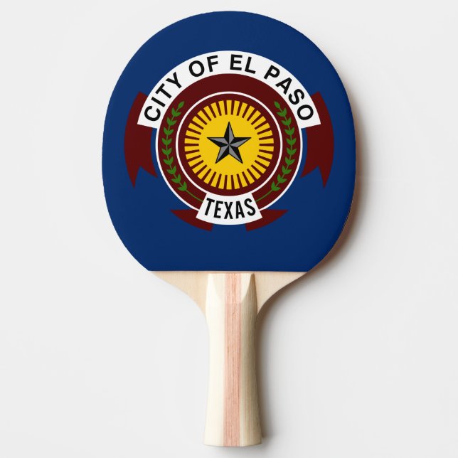 Flag of City of El Paso, Texas Ping Pong Paddle (Front)