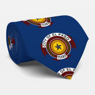 Flag of City of El Paso, Texas Tie
