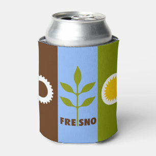 Flag of city of Fresno, California Can Cooler