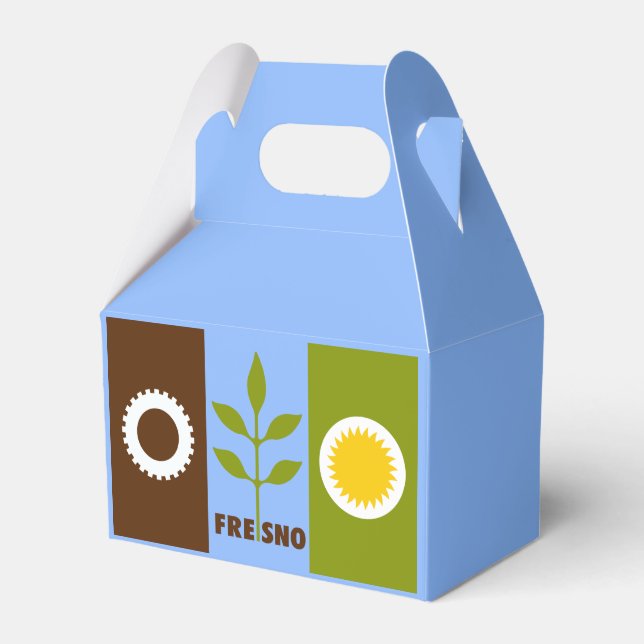 Flag of city of Fresno, California Favour Box (Front Side)