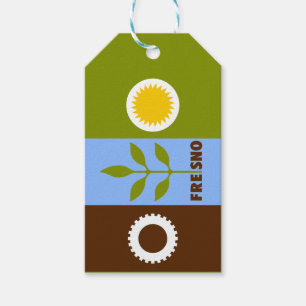 Flag of city of Fresno, California Gift Tags