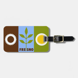 Flag of city of Fresno, California Luggage Tag