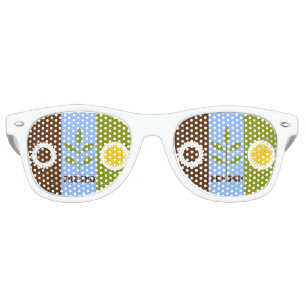 Flag of city of Fresno, California Retro Sunglasse Retro Sunglasses
