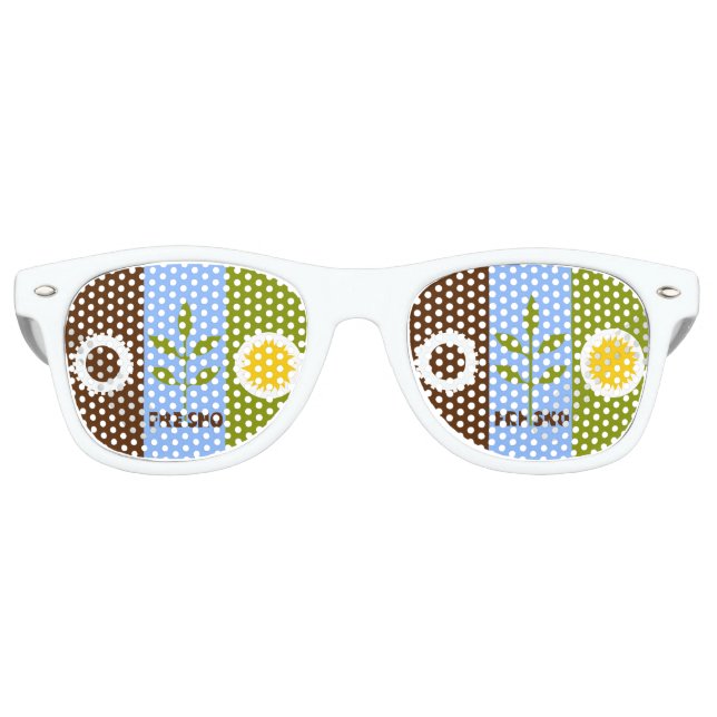 Flag of city of Fresno, California Retro Sunglasse Retro Sunglasses (Front)