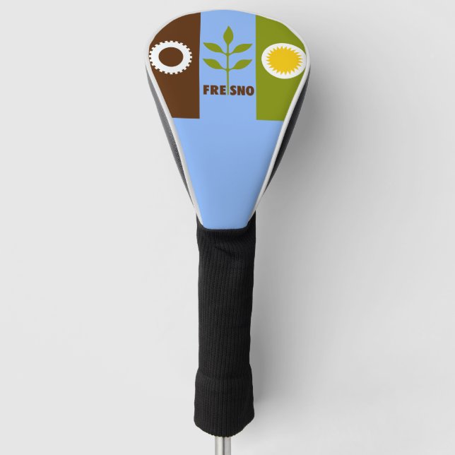 Flag of city of Fresno Golf Head Cover (Front)