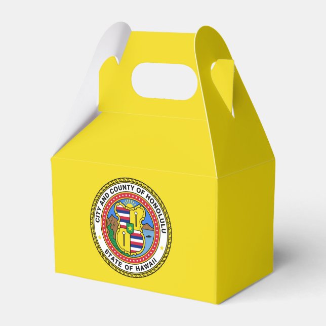 Flag of city of Honolulu, Hawaii Favour Box (Front Side)