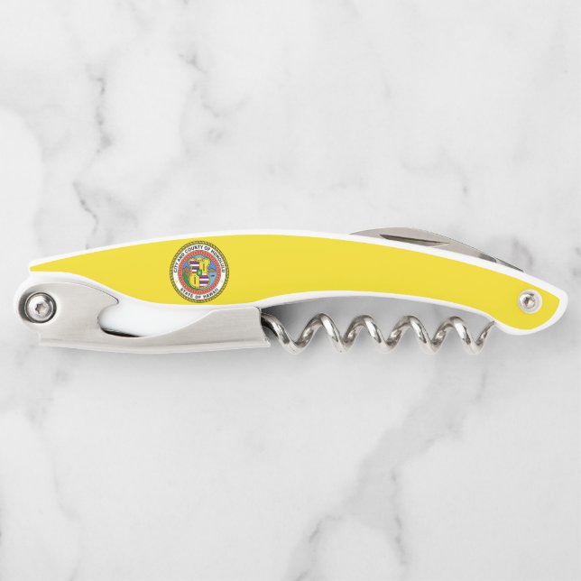 Flag of city of Honolulu, Hawaii Waiter's Corkscre Corkscrew (Front)