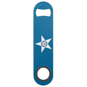Flag of city of Houston, Texas Bar Key