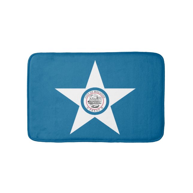 Flag of city of Houston, Texas Bath Mat (Front)