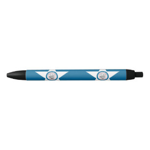 Flag of city of Houston, Texas Black Ink Pen