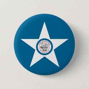 Flag of city of Houston, Texas Button