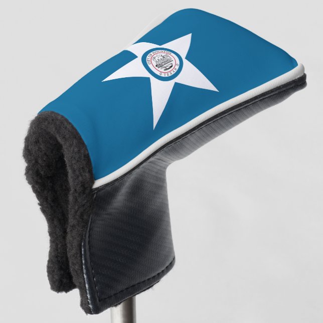 Flag of city of Houston, Texas Golf Head Cover (3/4 Front)