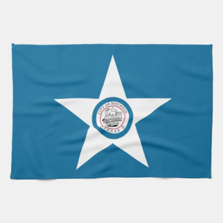 Flag of city of Houston, Texas Kitchen Towel