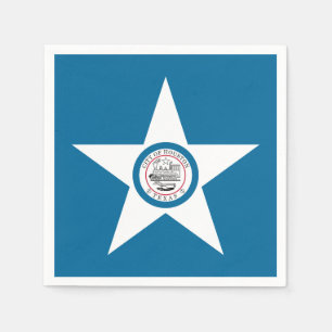 Flag of city of Houston, Texas Napkins