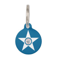 Flag of city of Houston, Texas Pet ID Tag