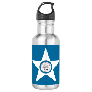 Flag of city of Houston, Texas Water Bottle