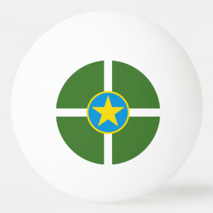 Flag of city of Jackson, Mississippi Ping-Pong Bal Ping Pong Ball