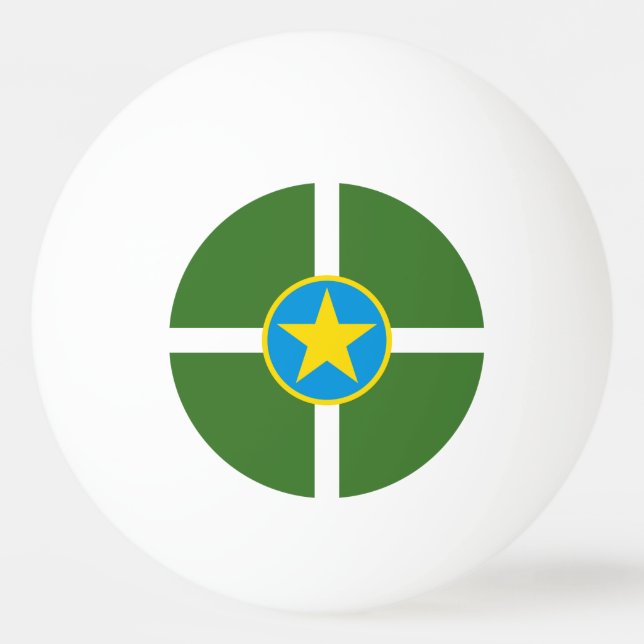 Flag of city of Jackson, Mississippi Ping-Pong Bal Ping Pong Ball (Front)