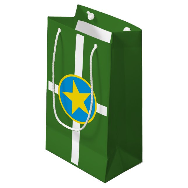 Flag of city of Jackson, Mississippi Small Gift Ba Small Gift Bag (Front Angled)