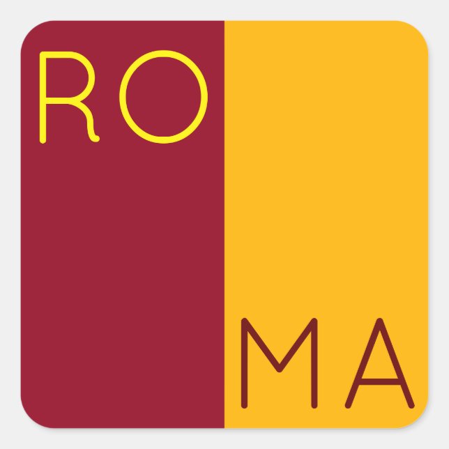 Flag of city of Rome, Italy Square Sticker (Front)