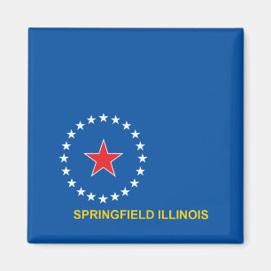 Flag of City of Springfield Magnet