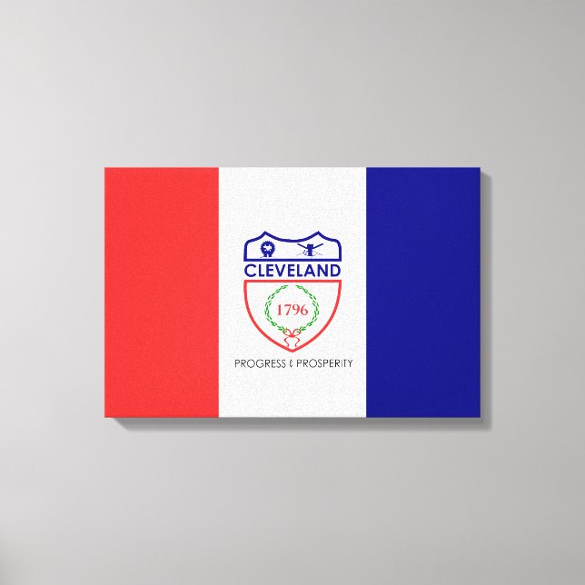 Flag of Cleveland (Ohio) Canvas Print (Front)