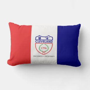 Flag of Cleveland (Ohio) Lumbar Pillow