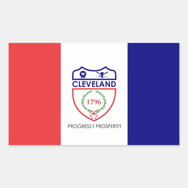 Flag of Cleveland, Ohio Sticker (Front)