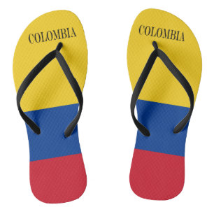 Flag of Colombia Bandera De Colombia Flip Flops