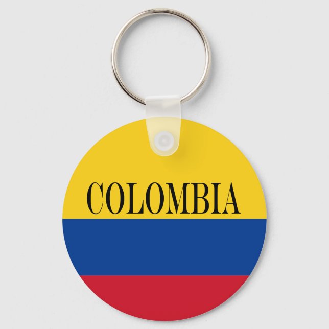 Flag of Colombia Bandera De Colombia Keychain (Front)