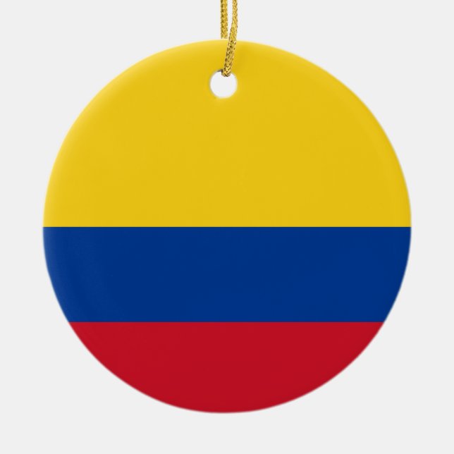 Flag of Colombia Ceramic Ornament (Front)