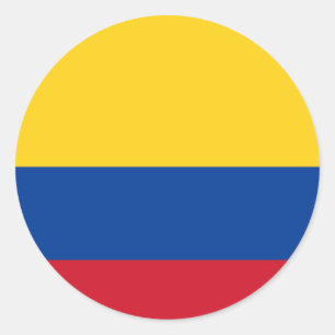 Flag of Colombia Classic Round Sticker